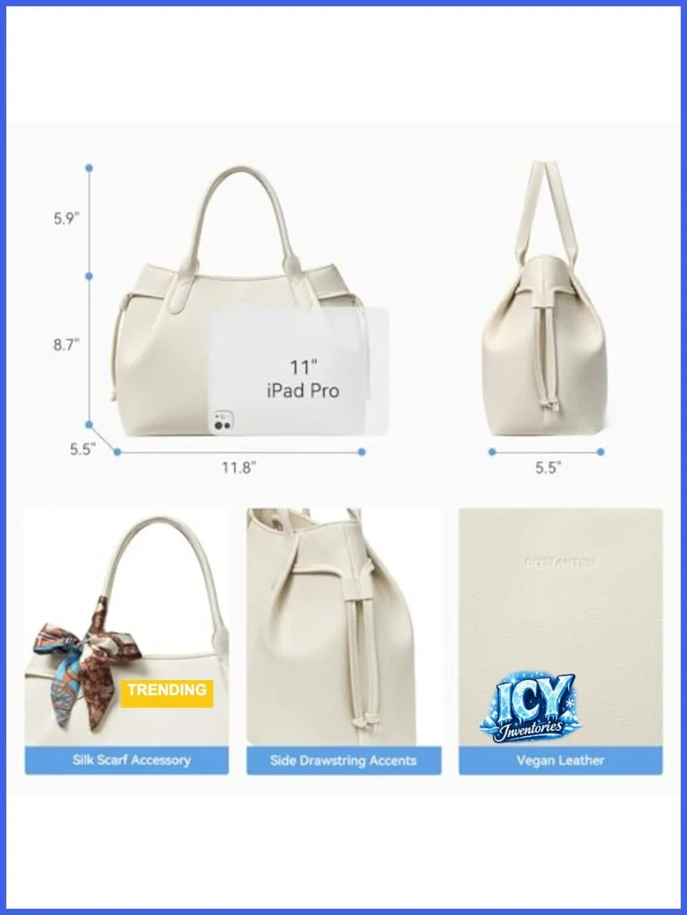 Satchel Bags for Women Trendy Medium Tote Dumpling Purse, Pebble Leather or
